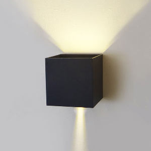 LED 6W 각도사각 외부벽등 흑색 백색