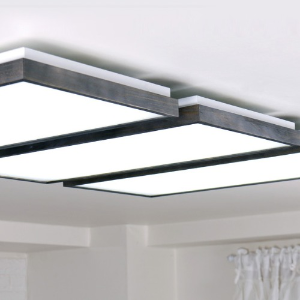 LED 로뎅 직사각 거실등 150W  (블랙)