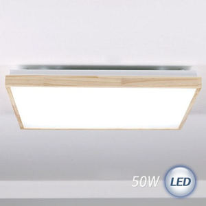 LED 로뎅 정사각 방등 50W (원목)