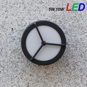 LED 5005 원형 외부벽등 방수등 (10W)