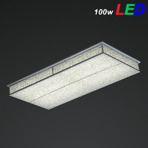 LED 아이스 크리스탈 거실등 100W 4단계 밝기 조절, 리모컨포함