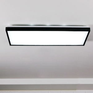 LED 로뎅 직사각 거실등 50W (블랙)
