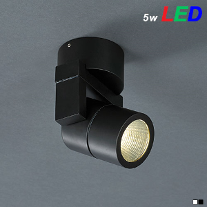 LED 5W 바로크 B형 원형 직부/방수등 (화이트,블랙)
