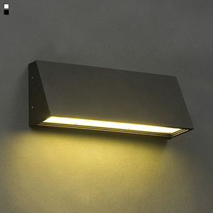 LED 와이드 A형 외부벽등/방수등 (소/대) [화이트,블랙]