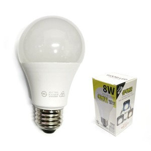 LED 벌브 8W 색변환 램프 (주광색+전구색+주백색)
